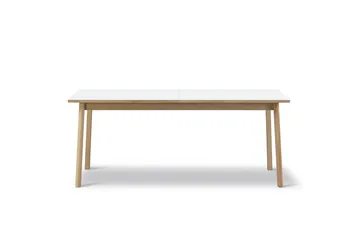 Ana dining table 180-280x95 cm - Nano laminate white-soaped oak - Fredericia Furniture