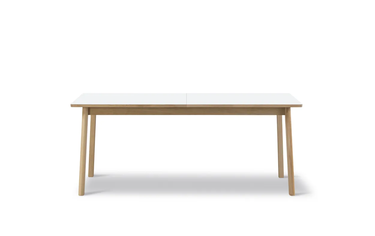 Fredericia Furniture Ana dining table 180-280x95 cm Nano laminate white-soaped oak