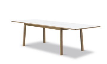 Ana dining table 180-280x95 cm - Nano laminate white-soaped oak - Fredericia Furniture