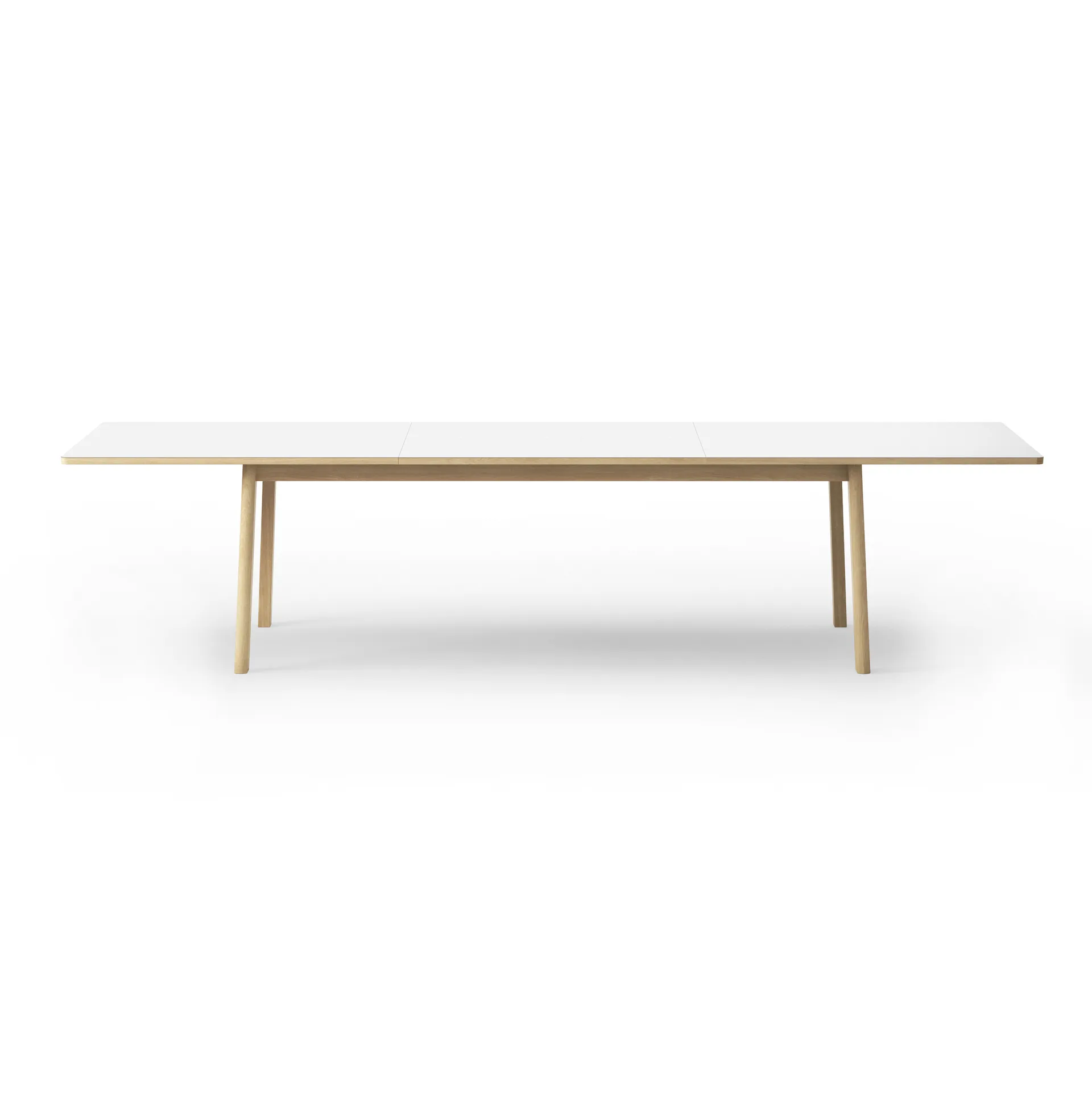 Ana dining table 220-320x95 cm, Nano laminate white-soaped oak Fredericia Furniture