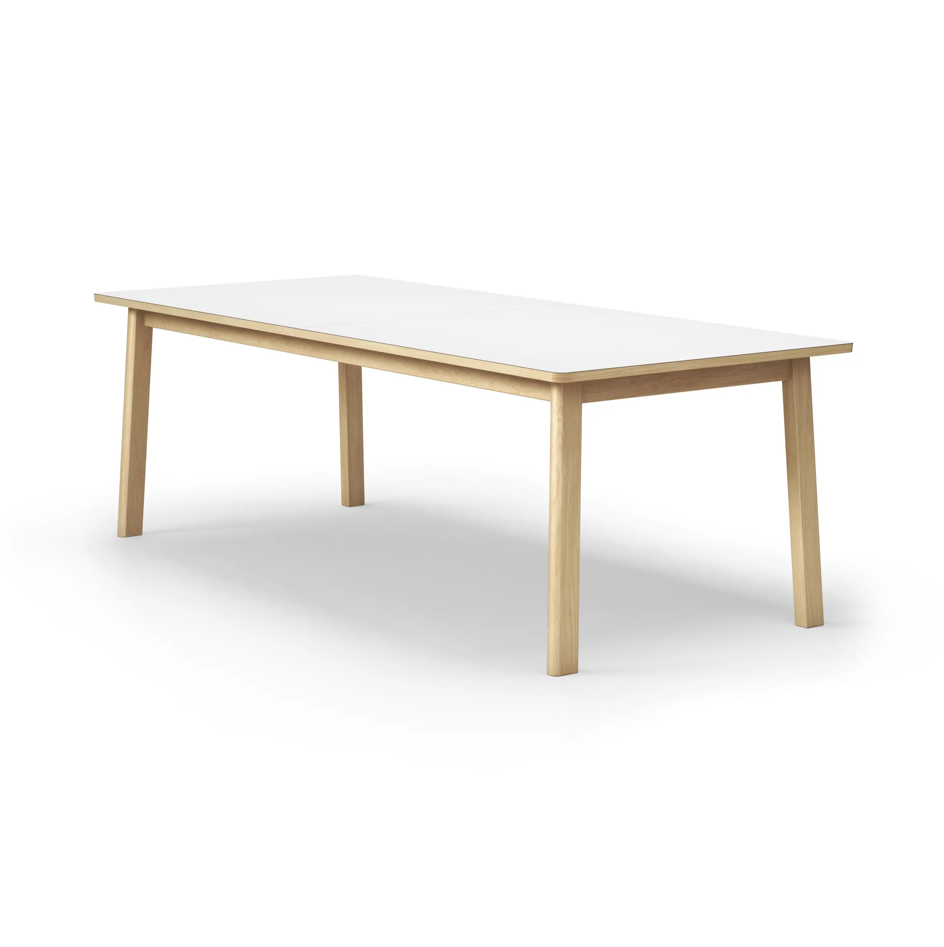 Ana dining table 220-320x95 cm, Nano laminate white-soaped oak Fredericia Furniture