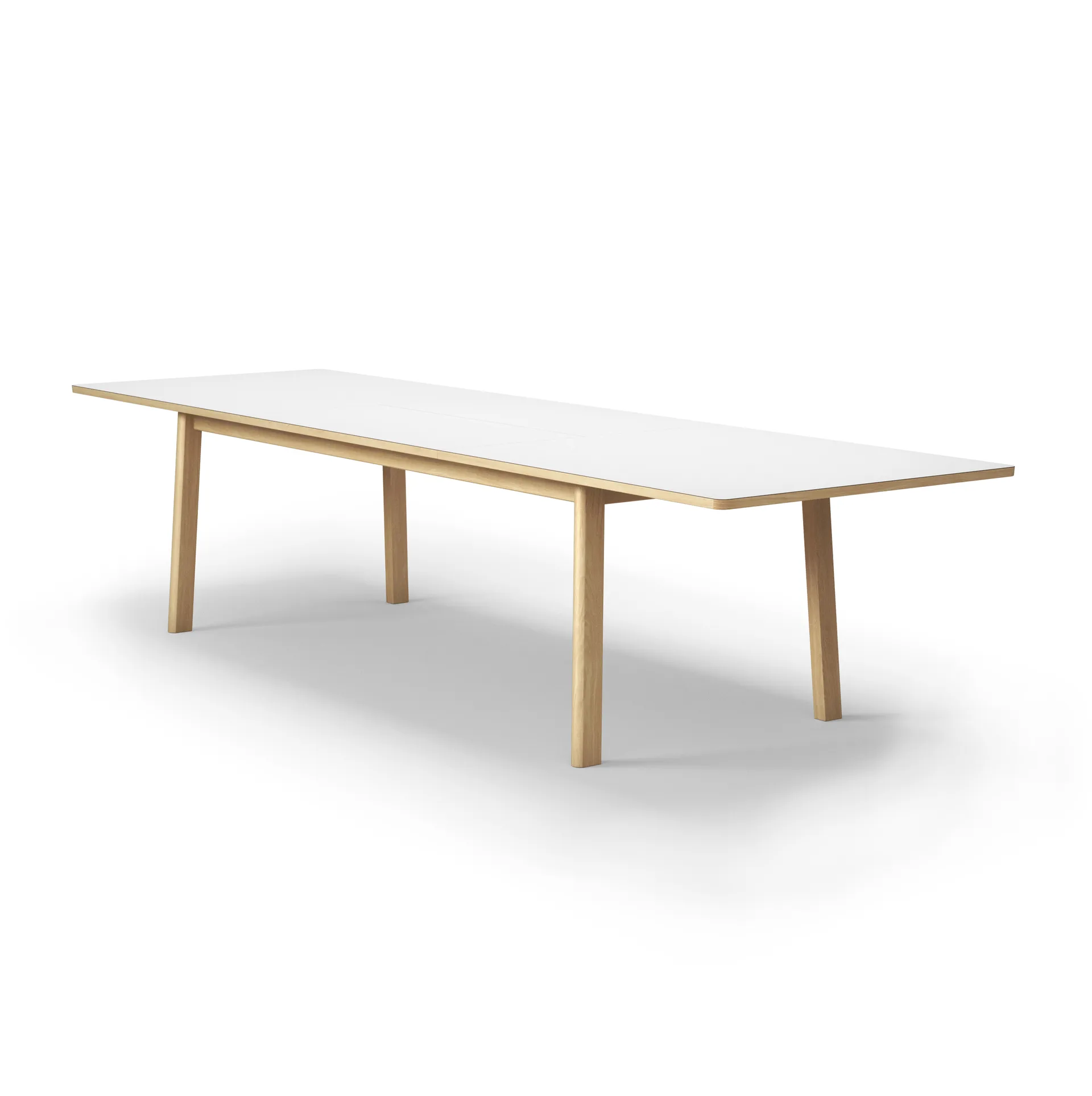 Ana dining table 220-320x95 cm, Nano laminate white-soaped oak Fredericia Furniture