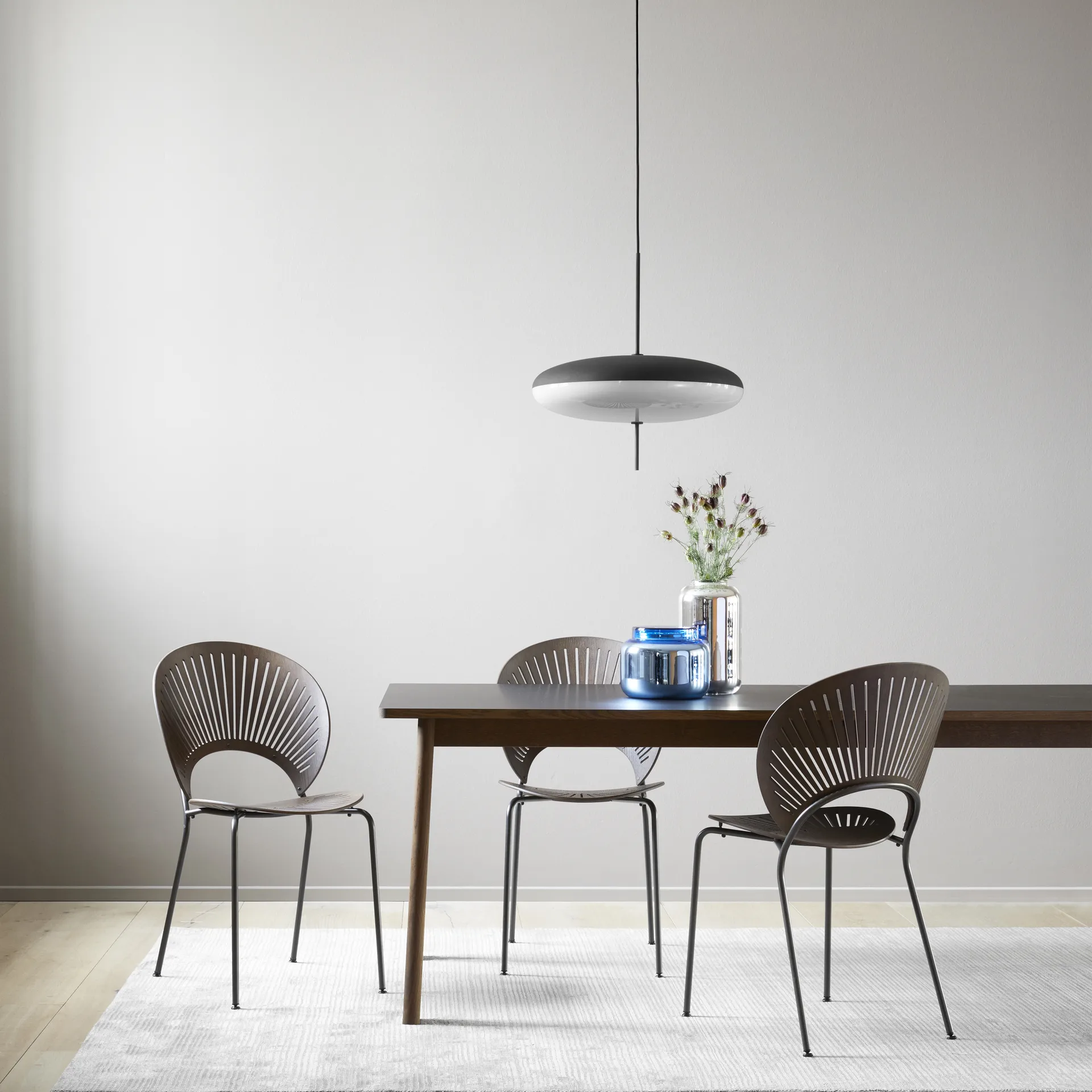 Ana dining table 220-320x95 cm, Nanolaminate black-smoked oak Fredericia Furniture