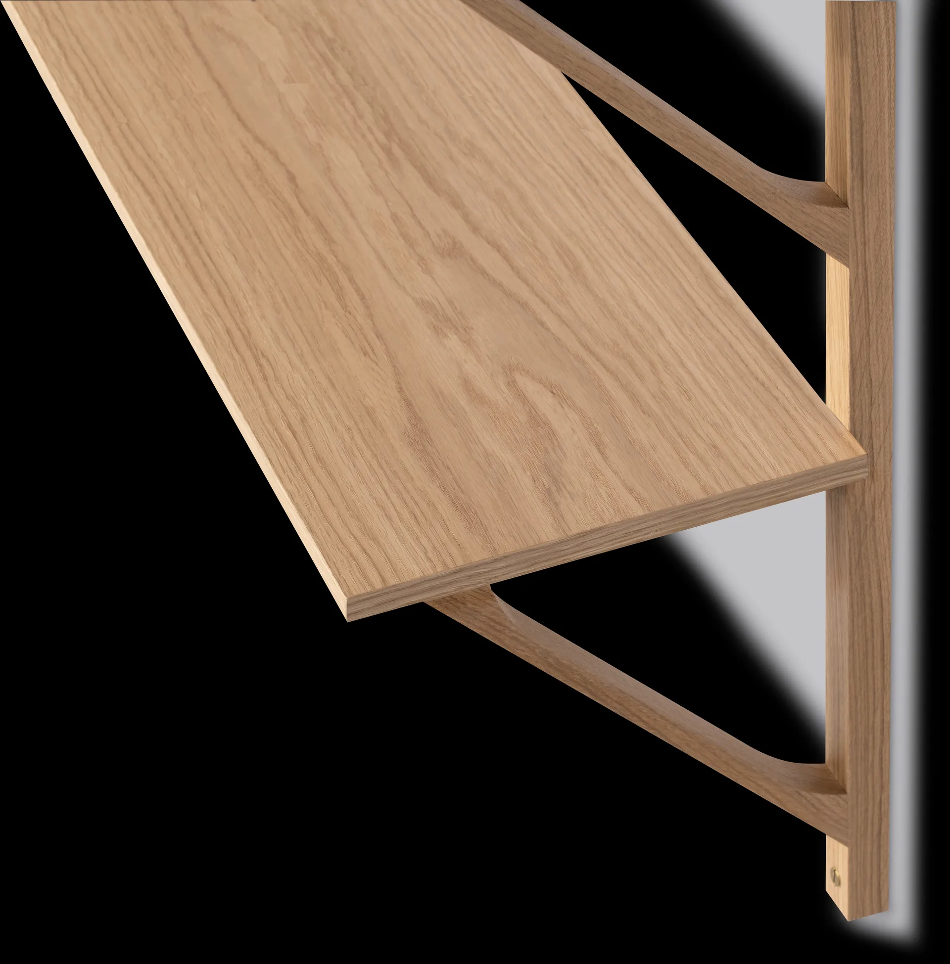 BM29 shelf 78x61 cm, Oak lacquer Fredericia Furniture