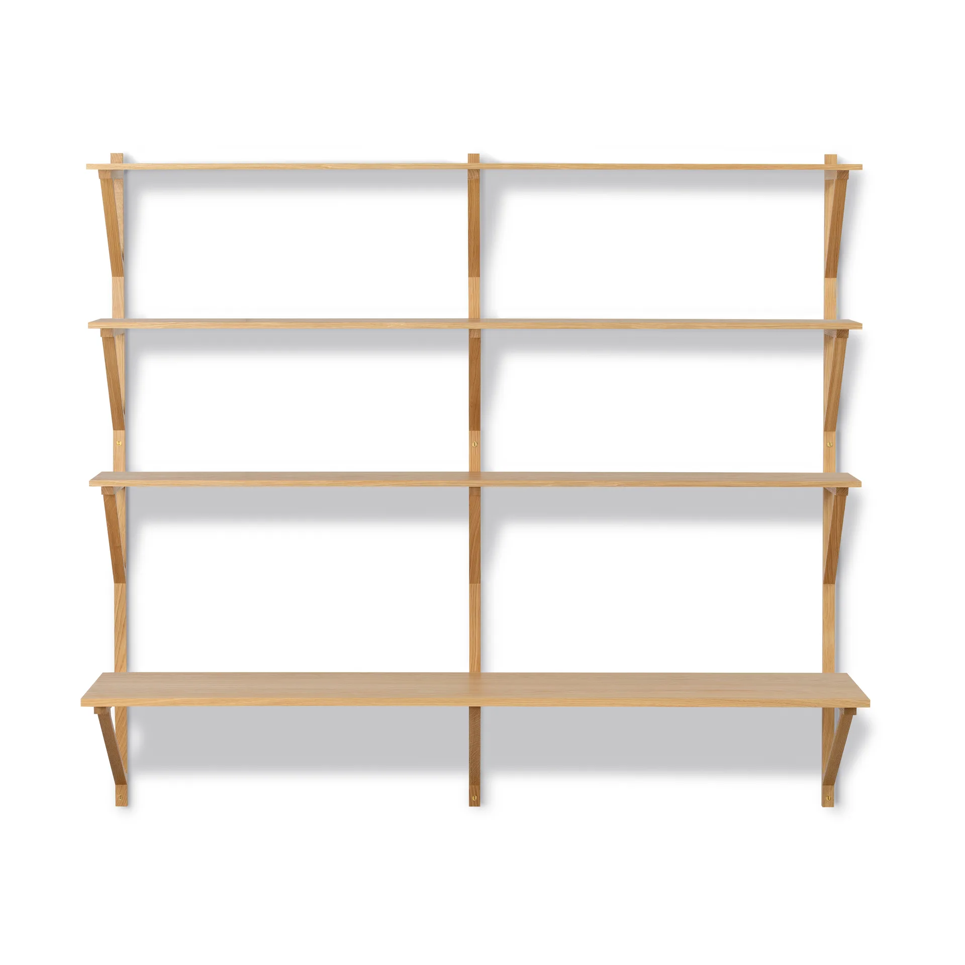 BM29 shelf with desk 149x134 cm, Oak lacquer Fredericia Furniture