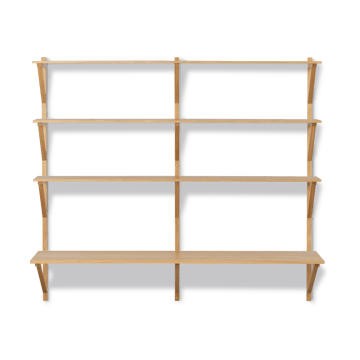 BM29 shelf with desk 149x134 cm - Oak lacquer - Fredericia Furniture