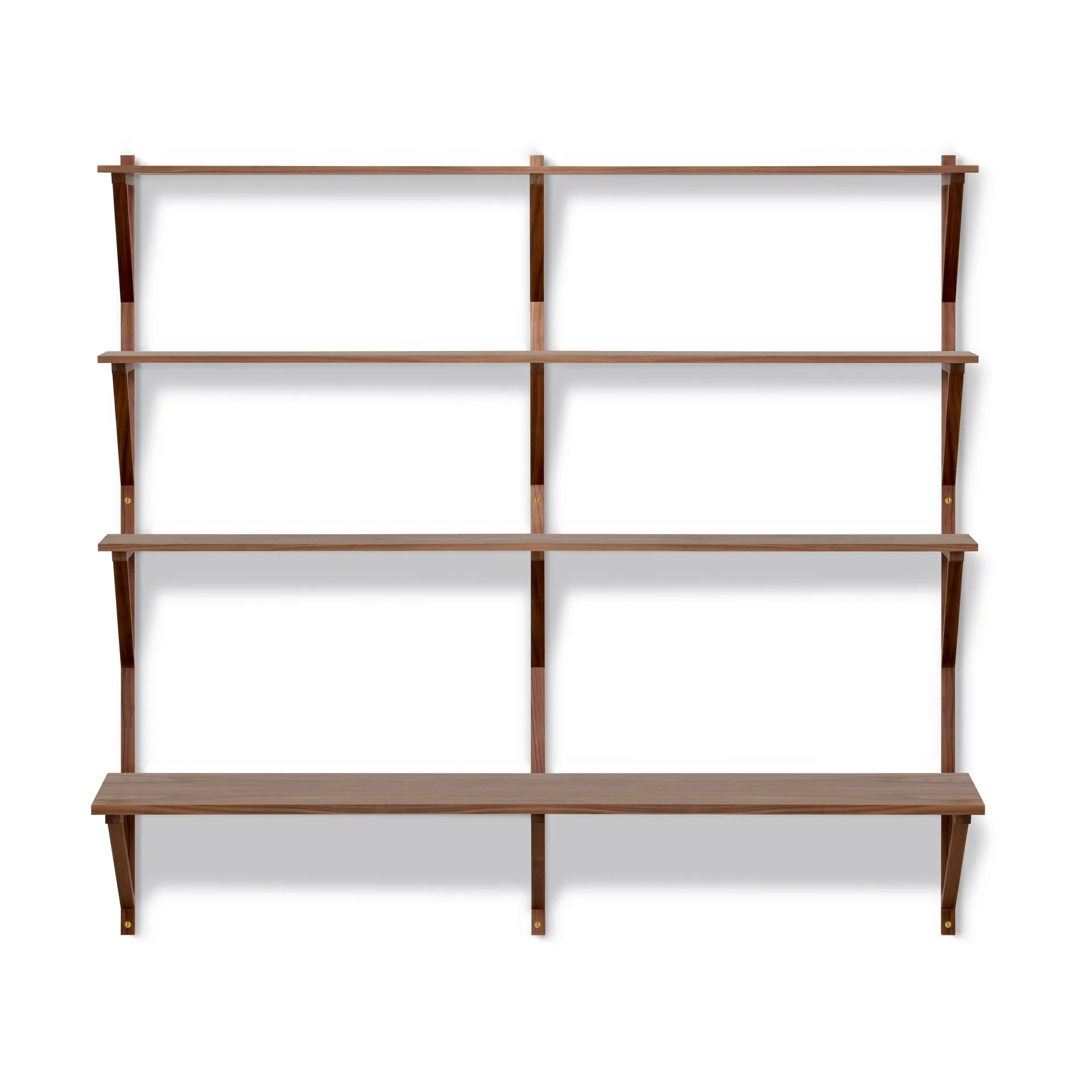 BM29 shelf with desk 149x134 cm, Walnut lacquer Fredericia Furniture
