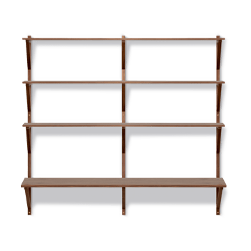 BM29 shelf with desk 149x134 cm - Walnut lacquer - Fredericia Furniture