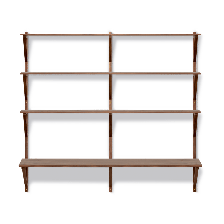 BM29 shelf with desk 149x134 cm, Walnut lacquer Fredericia Furniture