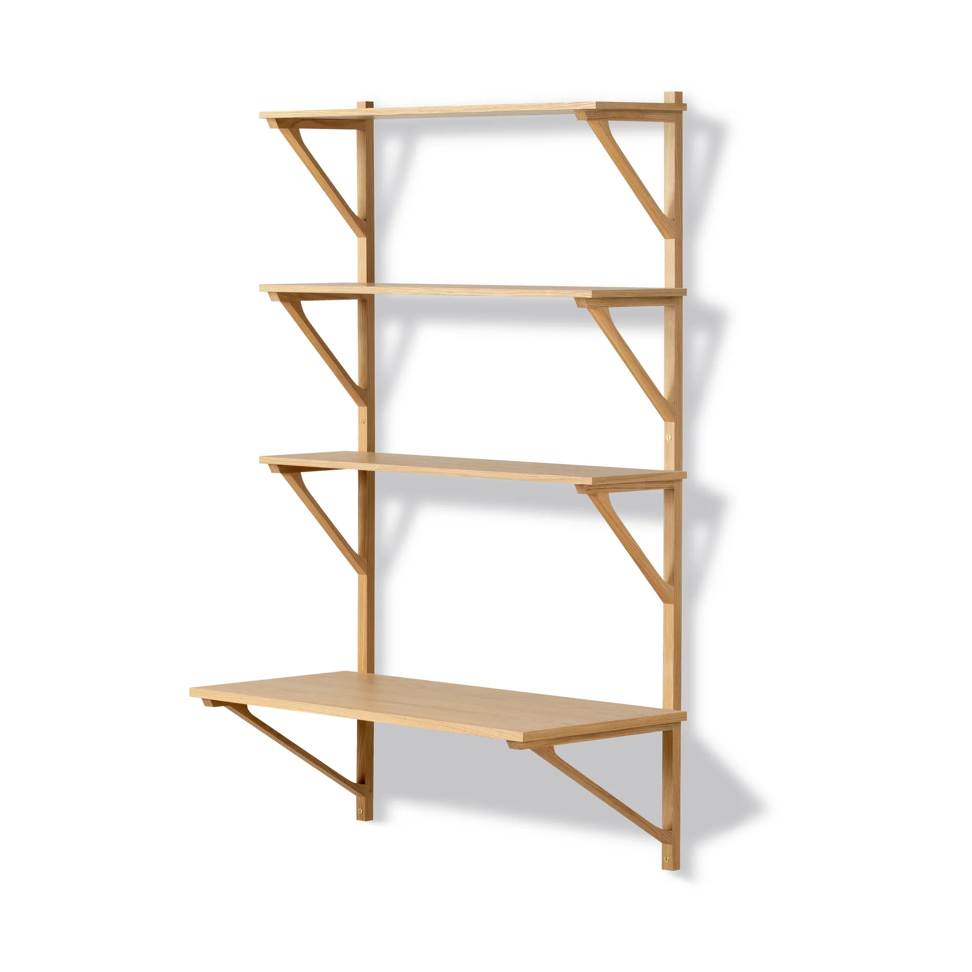 BM29 shelf with desk 78x134 cm, Oak lacquer Fredericia Furniture