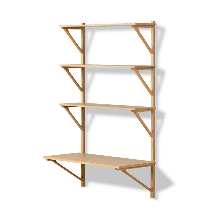 BM29 shelf with desk 78x134 cm - Oak lacquer - Fredericia Furniture