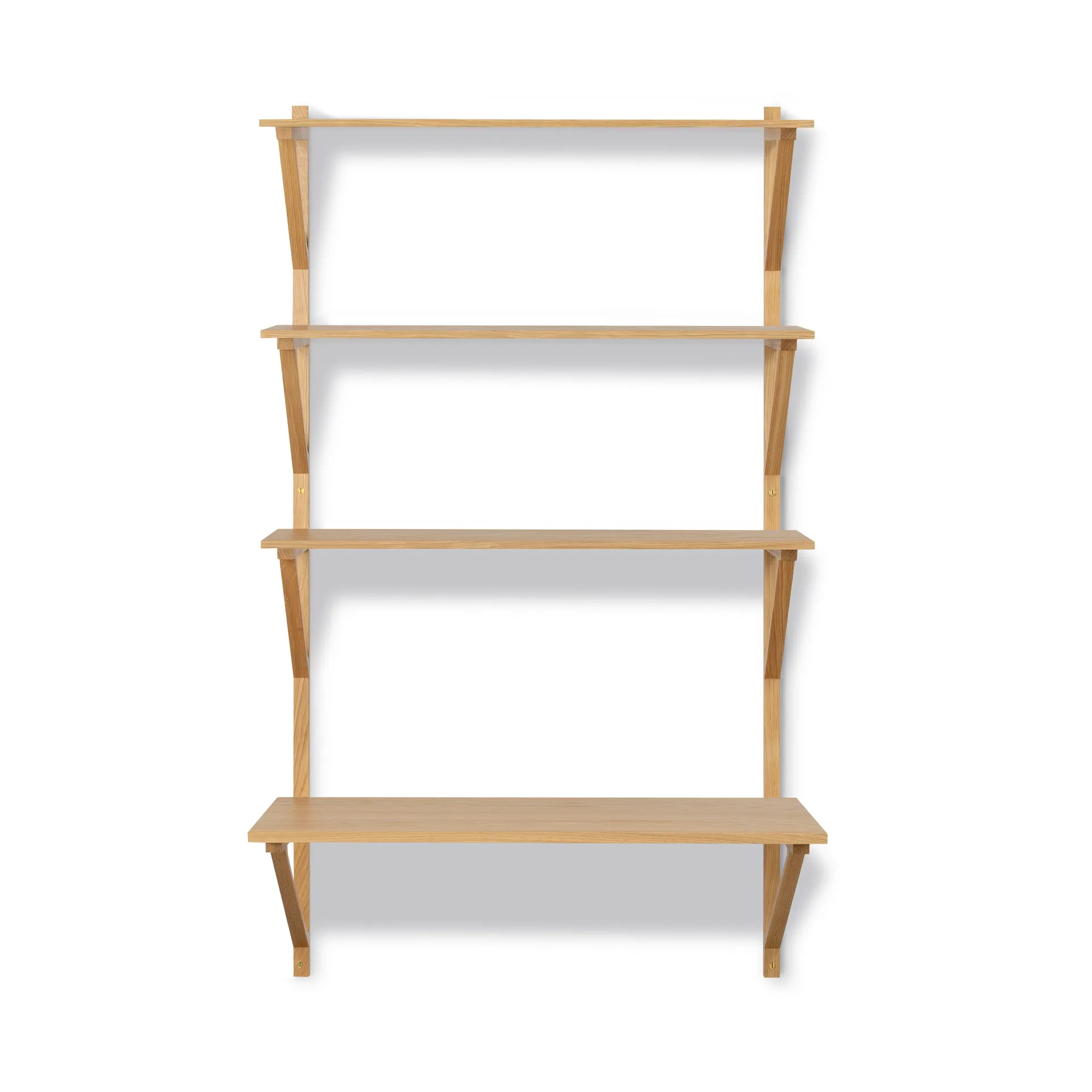 BM29 shelf with desk 78x134 cm, Oak lacquer Fredericia Furniture
