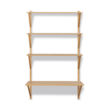 BM29 shelf with desk 78x134 cm - Oak lacquer - Fredericia Furniture