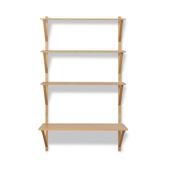 BM29 shelf with desk 78x134 cm, Oak lacquer Fredericia Furniture