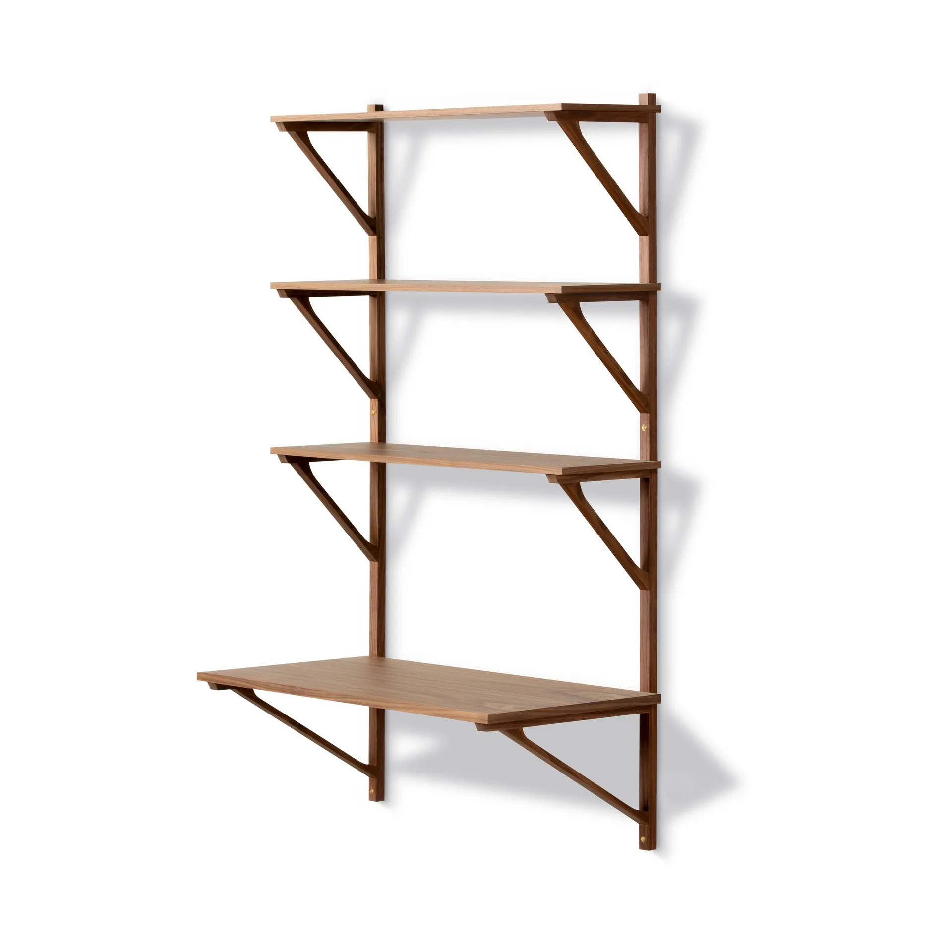 BM29 shelf with desk 78x134 cm, Walnut lacquer Fredericia Furniture