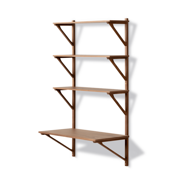 BM29 shelf with desk 78x134 cm - Walnut lacquer - Fredericia Furniture