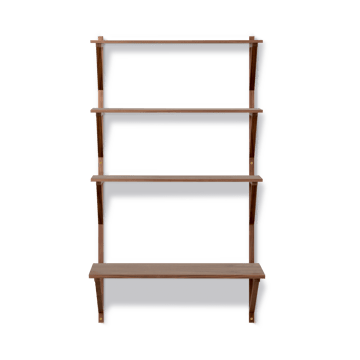 BM29 shelf with desk 78x134 cm - Walnut lacquer - Fredericia Furniture