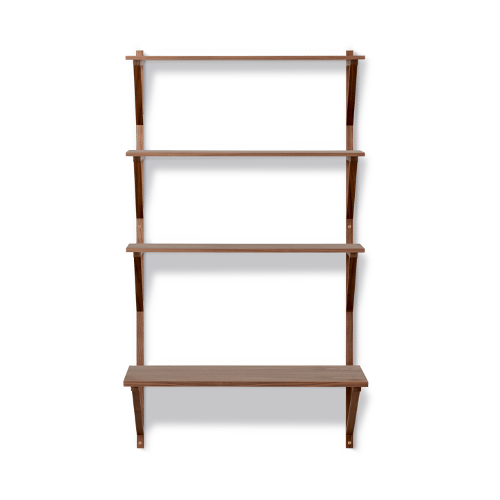 BM29 shelf with desk 78x134 cm, Walnut lacquer Fredericia Furniture