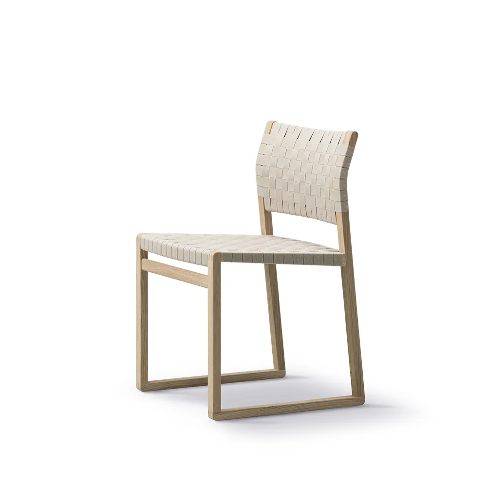 BM61 chair, Braided natural-lacquered oak frame Fredericia Furniture