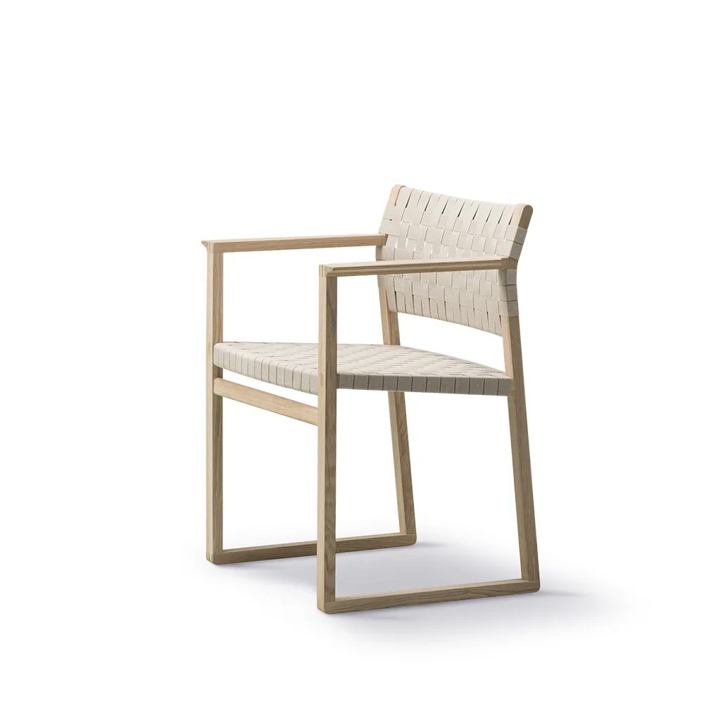 BM62 armchair, Woven natural-oiled oak frame Fredericia Furniture