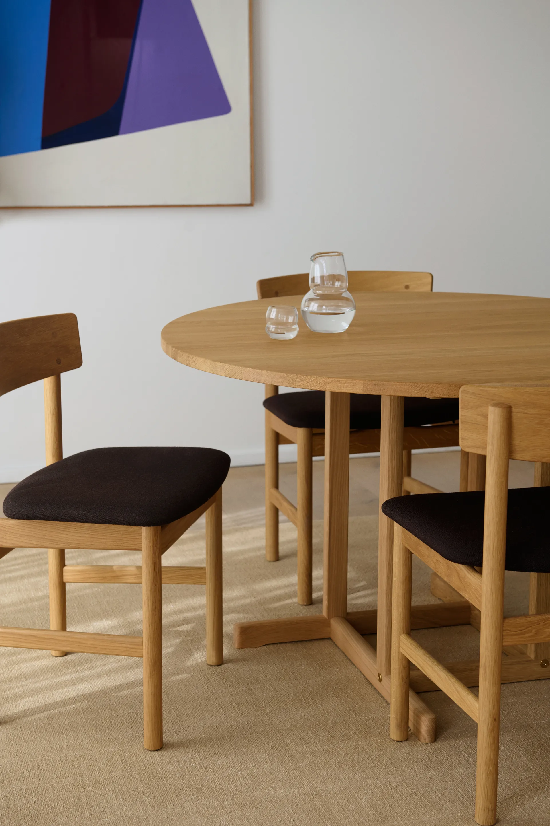 BM80 Mogensen Shaker Table table Ø120 cm, Oiled oak Fredericia Furniture