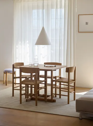 BM80 Mogensen Shaker Table table 90x90 cm - Light oiled oak - Fredericia Furniture