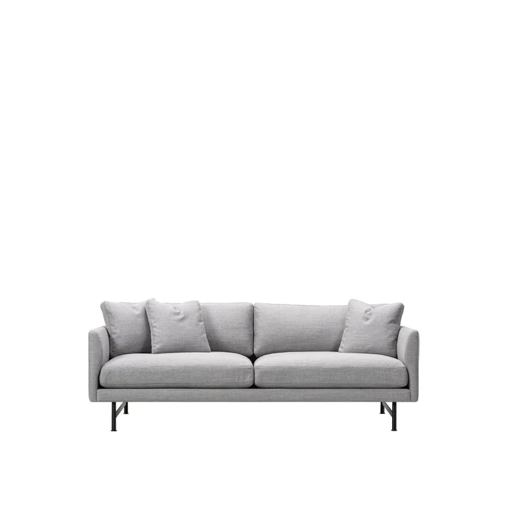Calmo 5622 sofa 2-seater, Sunniva 242-black steel Fredericia Furniture