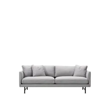 Calmo 5622 sofa 2-seater - Sunniva 242-black steel - Fredericia Furniture