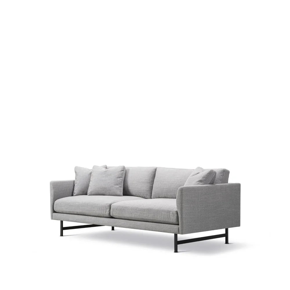 Calmo 5622 sofa 2-seater, Sunniva 242-black steel Fredericia Furniture