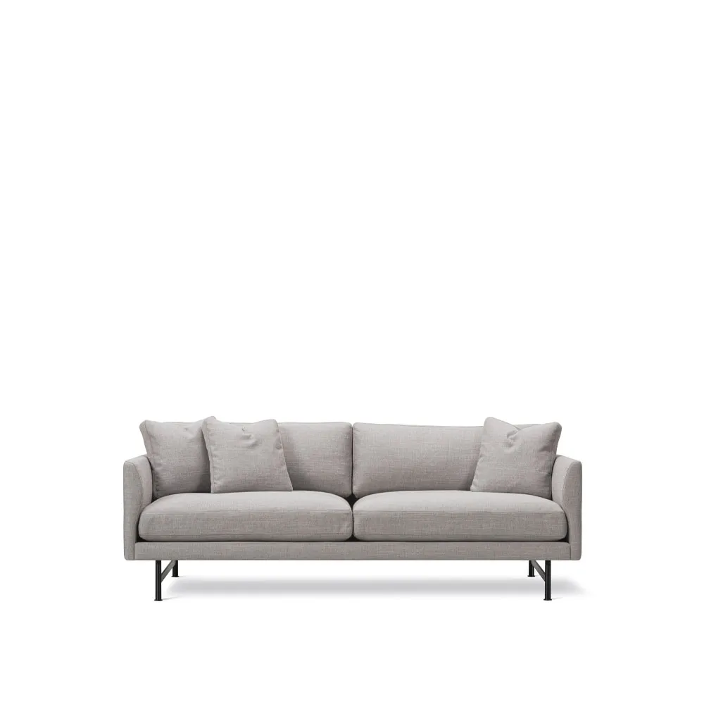 Calmo 5622 sofa 2-seater, Sunniva 717-black steel Fredericia Furniture