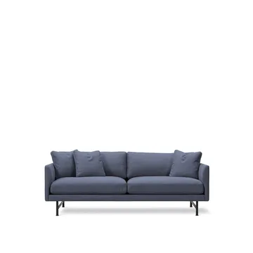 Calmo 5622 sofa 2-seater - Sunniva 783-black steel - Fredericia Furniture
