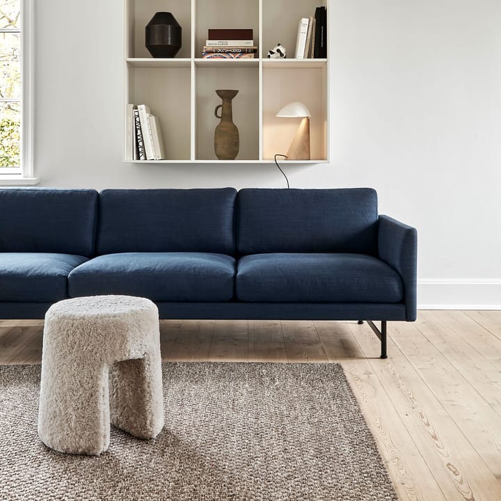 Calmo 5623 sofa, Sunniva 717-black steel Fredericia Furniture