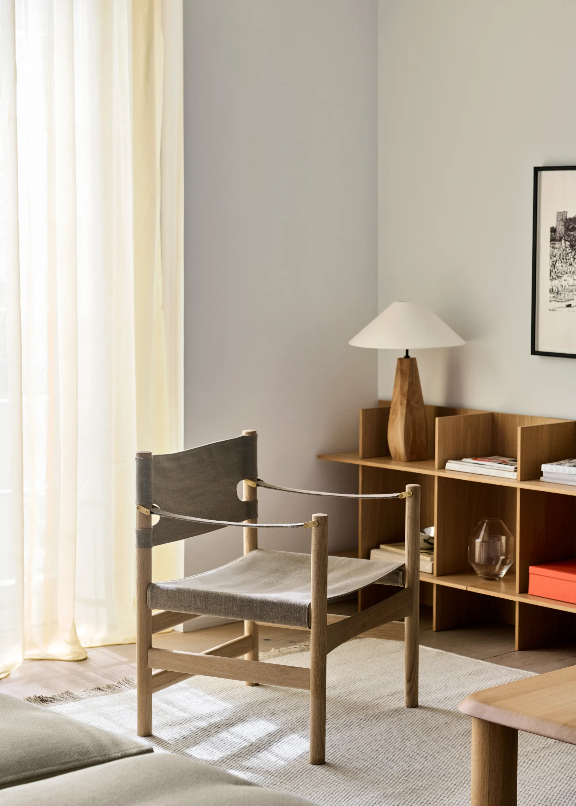 Canvas 21 armchair, Natural canvas-light oiled oak Fredericia Furniture