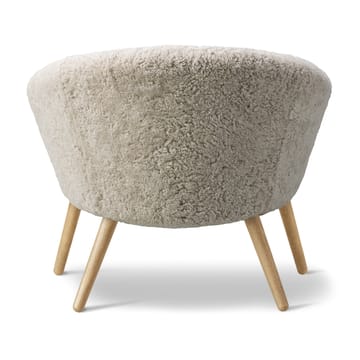 Ditzel lounge armchair sheepskin - Moonlight-oak - Fredericia Furniture