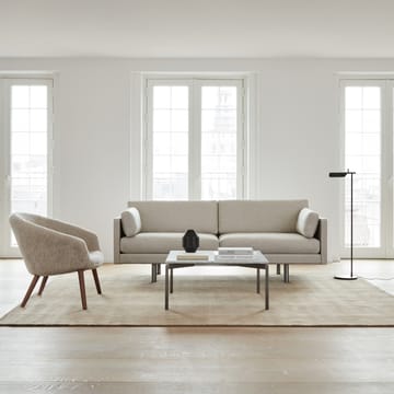 Ditzel lounge armchair sheepskin - Moonlight-walnut - Fredericia Furniture