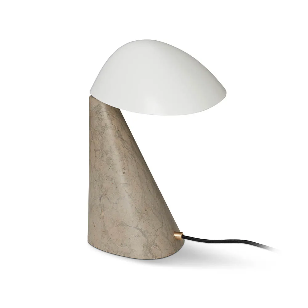 Fellow table lamp, White-dark atlantico limestone Fredericia Furniture