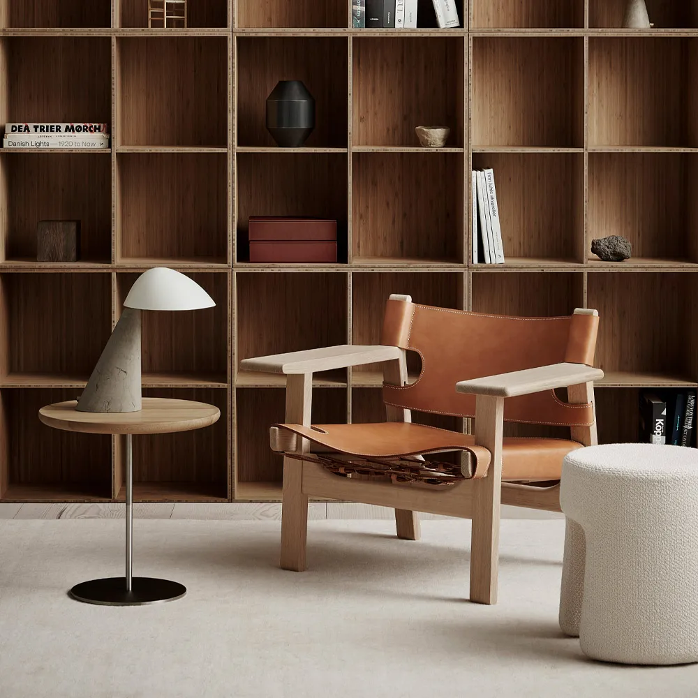 Fellow table lamp, White-dark atlantico limestone Fredericia Furniture