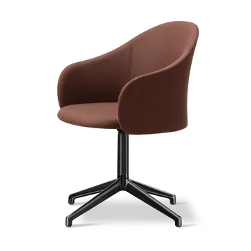 Gomo Armchair armchair swivel base 4-star - Blazer CUZ4D-black - Fredericia Furniture