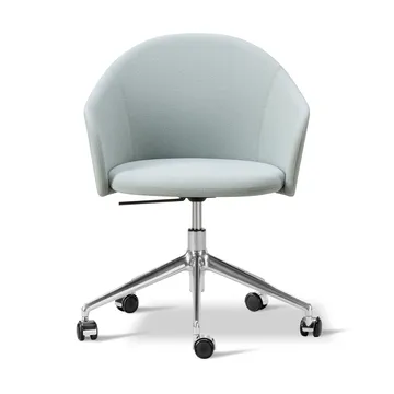 Gomo Armchair armchair swivel base 5-star - Mylla 811-polished aluminium - Fredericia Furniture