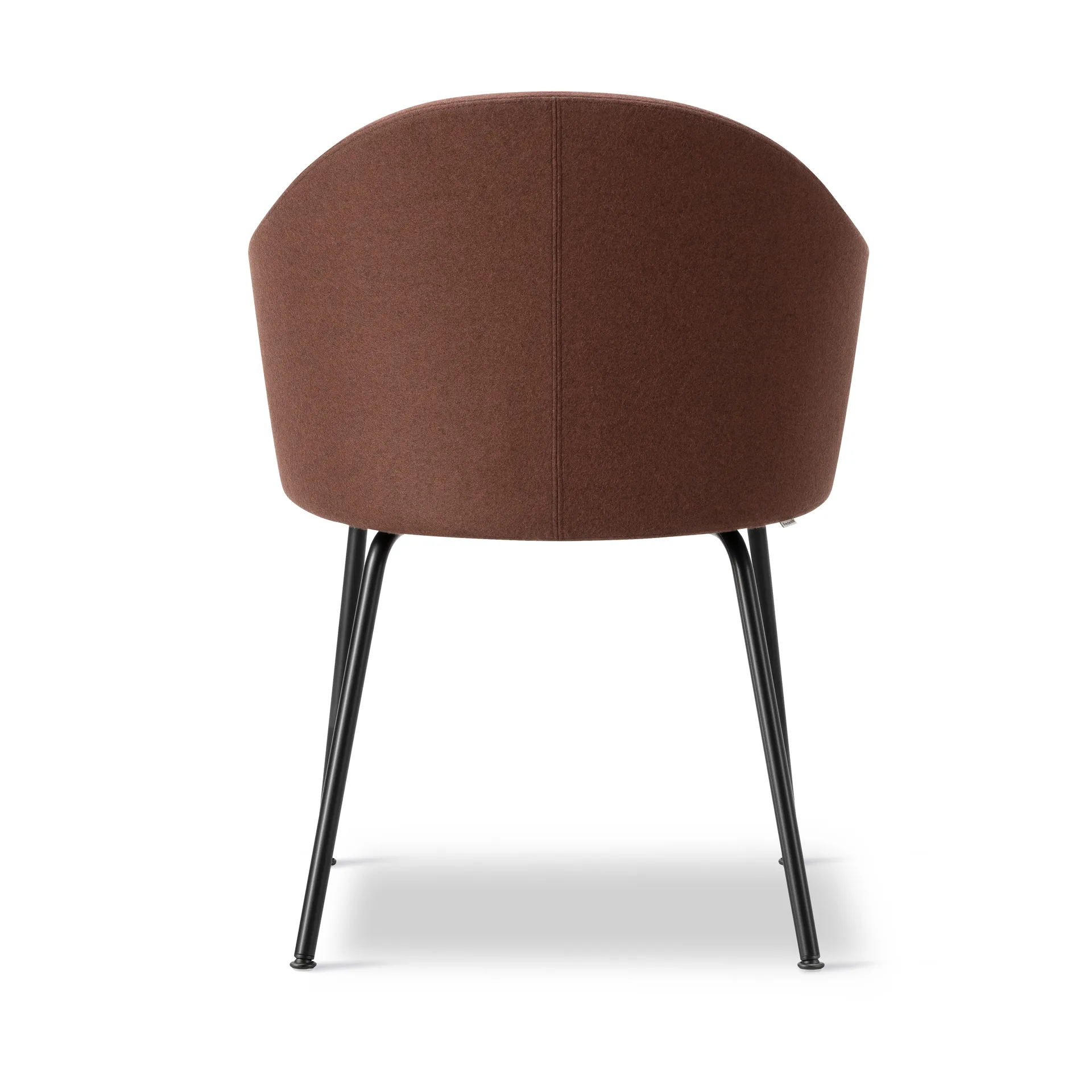 Gomo Armchair armchair tube base, Blazer CUZ4D Dunalk-black Fredericia Furniture