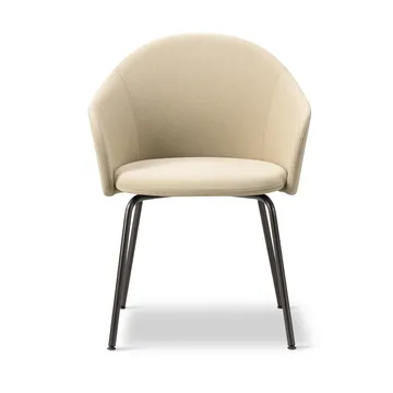Gomo Armchair armchair tube base - Mylla 221-flint - Fredericia Furniture