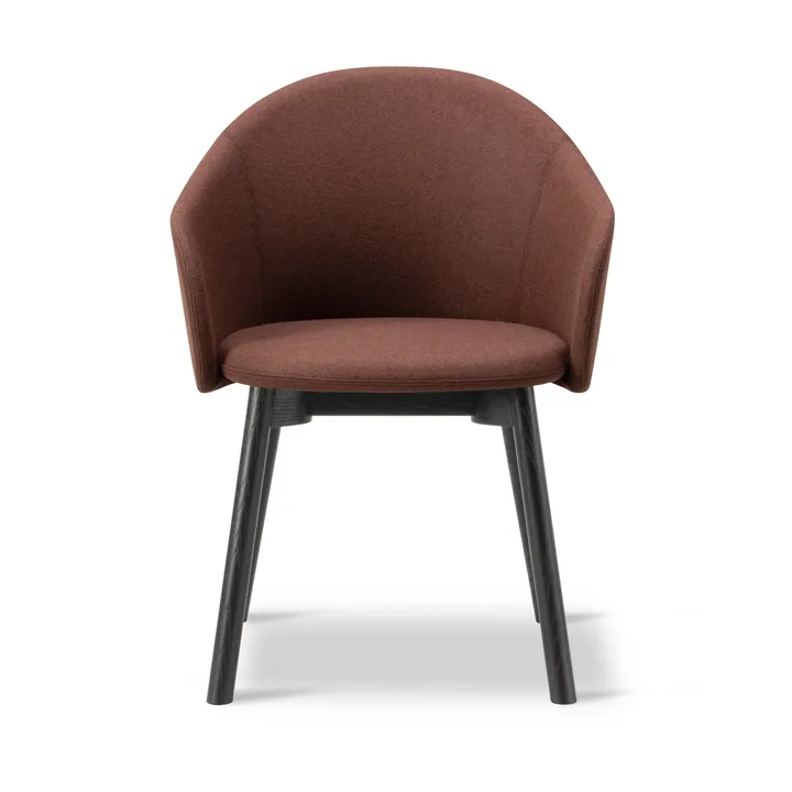 Gomo Armchair armchair wood base - Blazer CUZ4D Dunalk–black lacquered oak - Fredericia Furniture