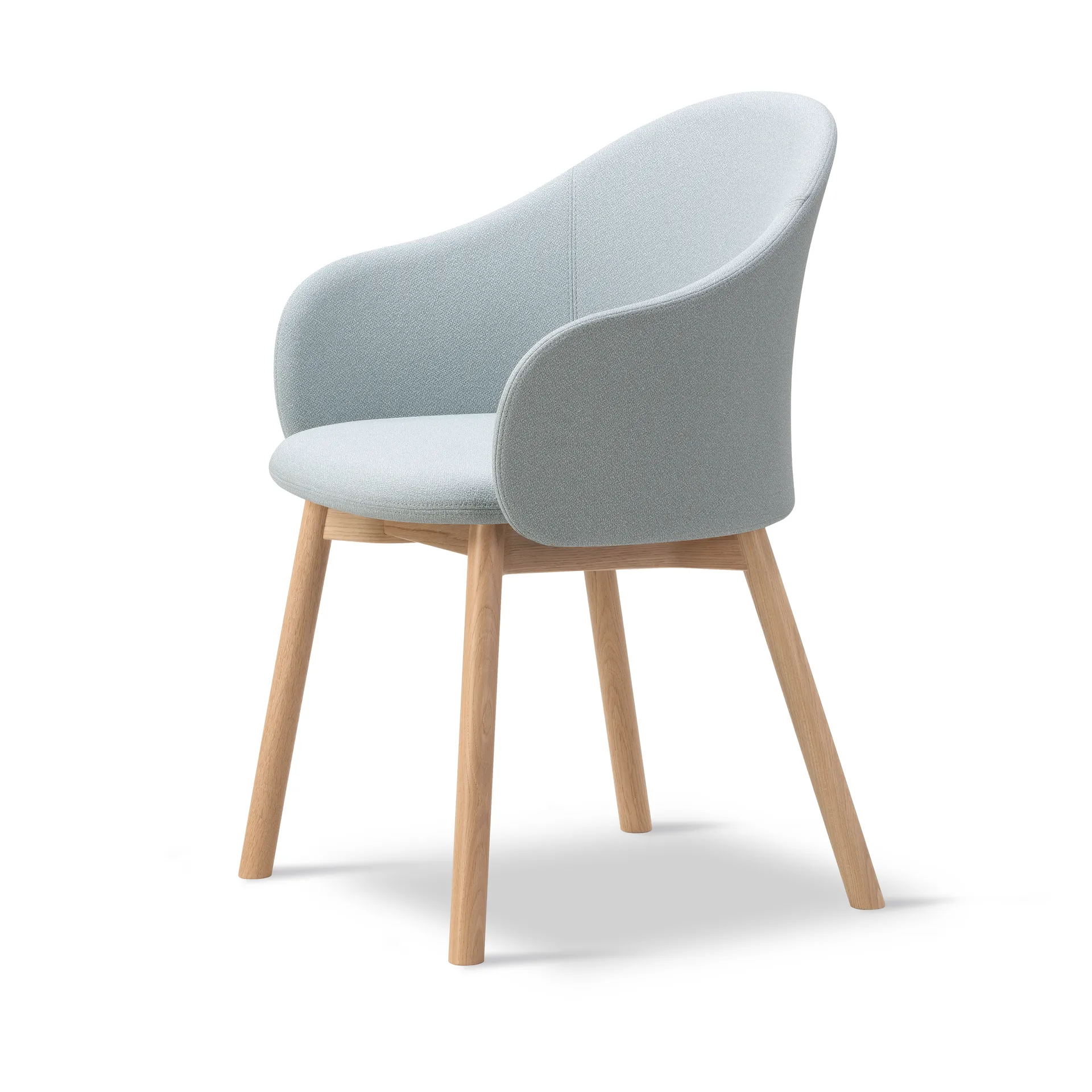 Gomo Armchair armchair wood base, Mylla 811-lacquered oak Fredericia Furniture
