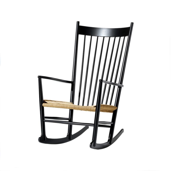 J16 rocking chair - Natural black lacquered oak - Fredericia Furniture