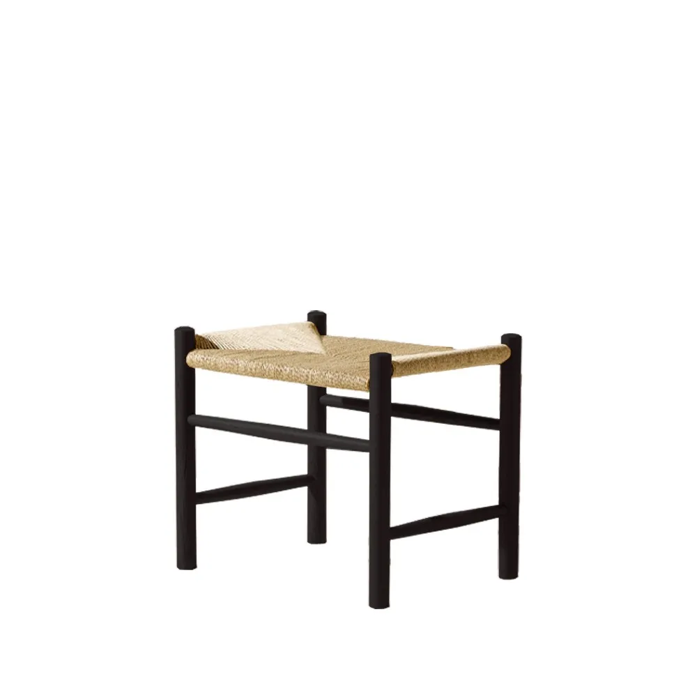 J16 stool, Natural black lacquered oak Fredericia Furniture