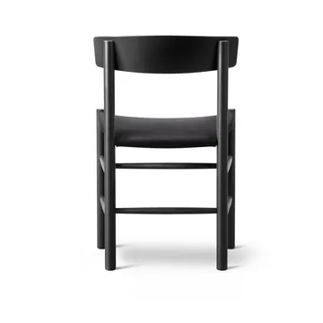 J39 chair - Black lacquered oak-black canvas - Fredericia Furniture