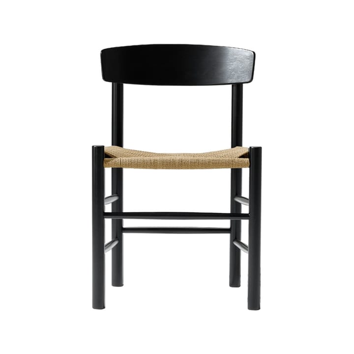 J39 chair - Black lacquered oak-braided natural - Fredericia Furniture