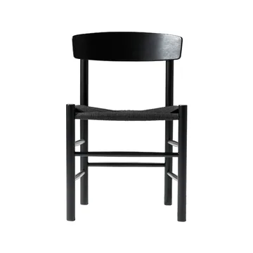 J39 chair - Black lacquered oak-woven black - Fredericia Furniture