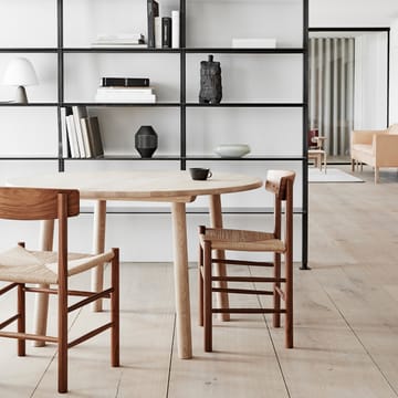 J39 chair - Black lacquered oak-woven black - Fredericia Furniture