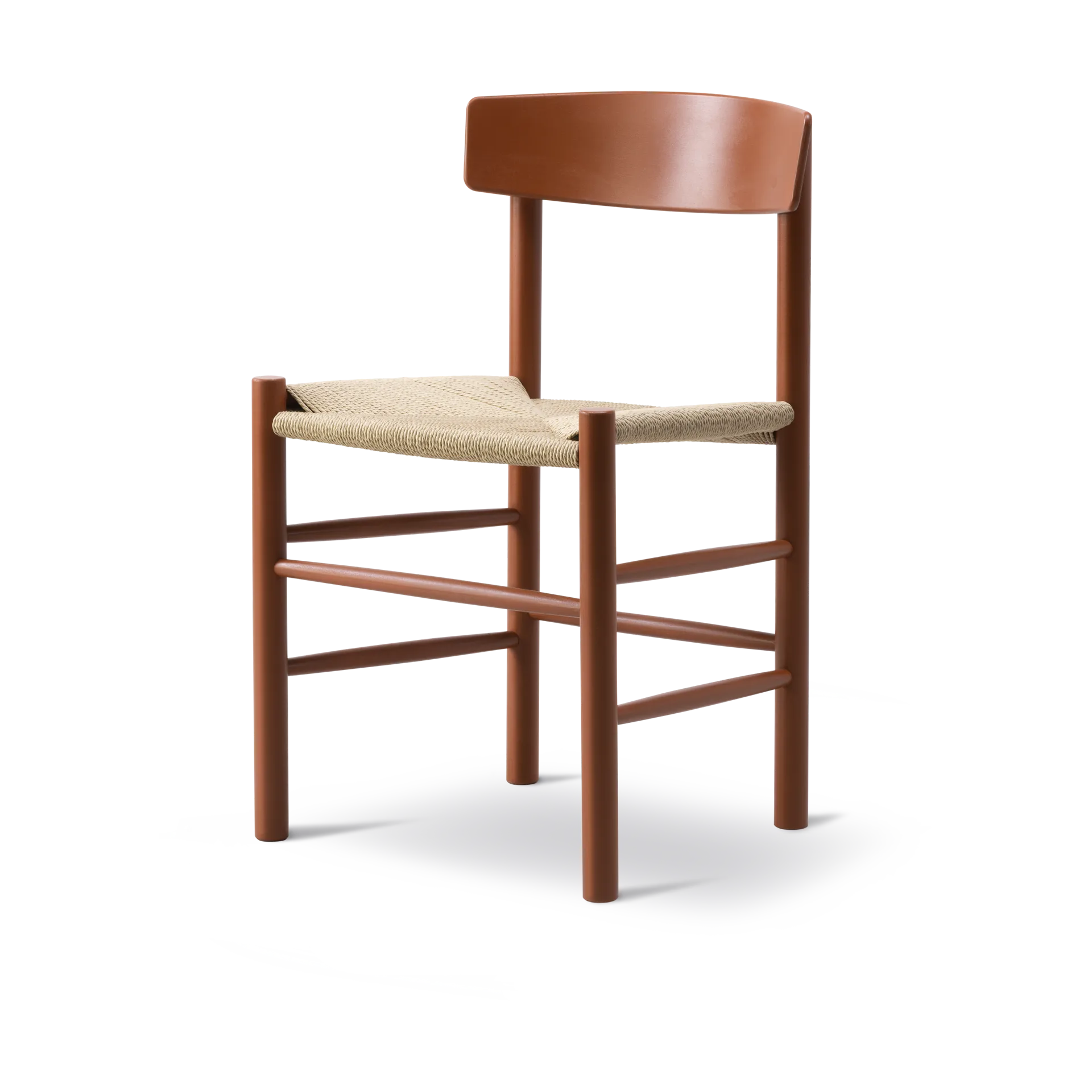 J39 chair, Herritage red-braided natural Fredericia Furniture